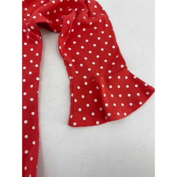 Lauren Ralph Lauren Women's Orange Long Sleeve Polka Dot Top Shirt Size XL - Picture 8 of 11